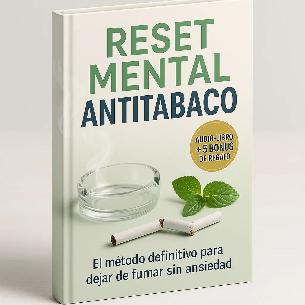 RESET MENTAL ANTITABACO + AUDIO LIBRO + 5 BONUS DE REGALO